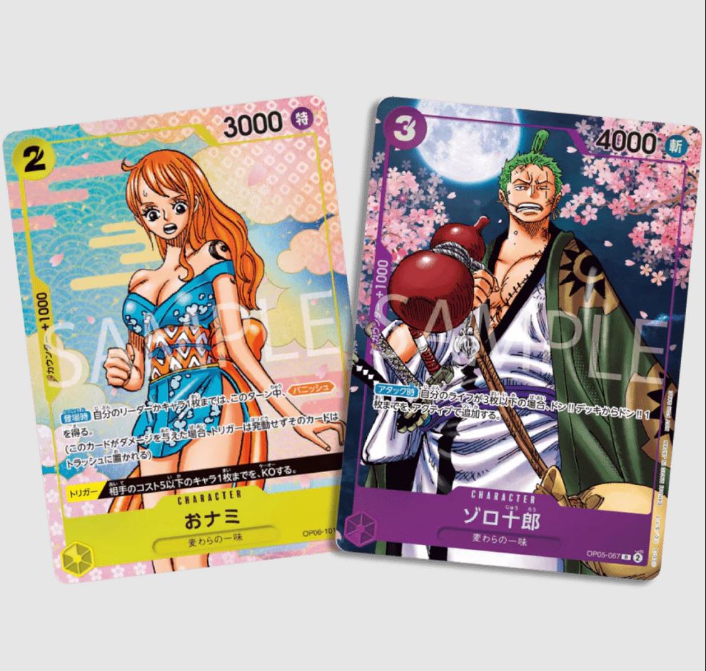 One Piece Card Game Nami & Zoro Bundle 2nd Anniversary Guide Japan