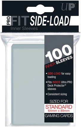 Ultra Pro – Inner Sleeves Side-Loading (100 Stück, Standardgröße, Transparent)