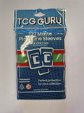 TCG Guru – 100 Matte Play-Line-Sleeves – Standard Size - Dunkles Grün