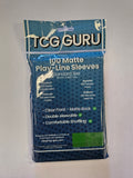 TCG Guru – 100 Matte Play-Line-Sleeves – Standard Size - Dunkles Grün