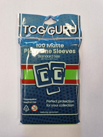 TCG Guru – 100 Matte Play-Line-Sleeves – Standard Size - Helles Grün