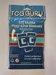 TCG Guru – 100 Matte Play-Line-Sleeves – Standard Size - Türkis