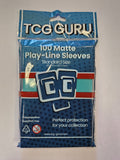 TCG Guru – 100 Matte Play-Line-Sleeves – Standard Size - Türkis