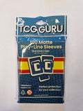 TCG Guru – 100 Matte Play-Line-Sleeves – Standard Size - Gelb