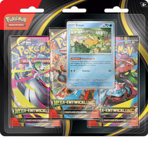 Pokemon – Mega Entwicklung ME01 3er Blister (Deutsch)
