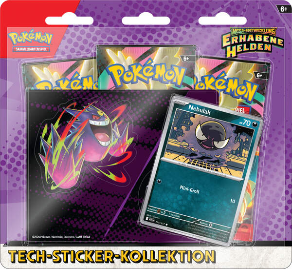 Pokemon ME2.5 Tech Sticker Kollektion Mega Entwicklung Erhabene Helden (Deutsch)