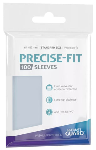 Ultimate Guard 100 Precise-Fit Sleeves 64x89mm