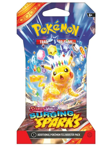 Pokemon - Scarlet & violett Surging Sparks Sleeved Booster (englisch)