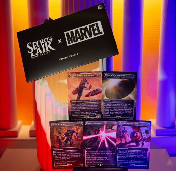 Magic The Gathering - Secret Lair x Marvel's Captain America Foil Edition NEU & OVP (englisch)