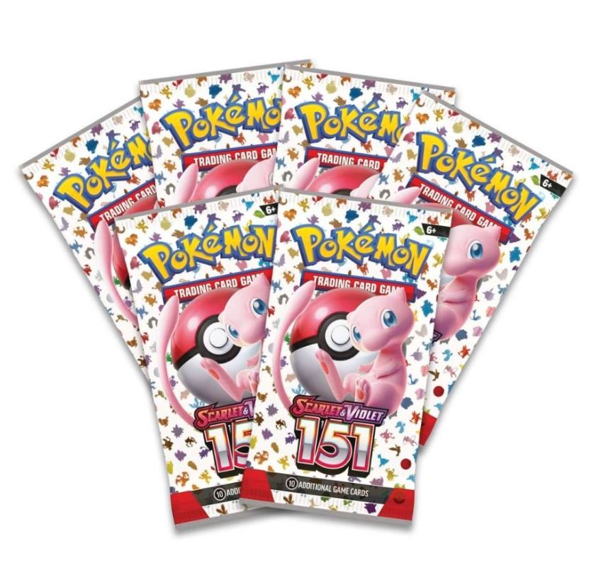 Pokemon Scarlet & Violet 151 SV3.5 Boosterbundle 6 Booster (englisch)