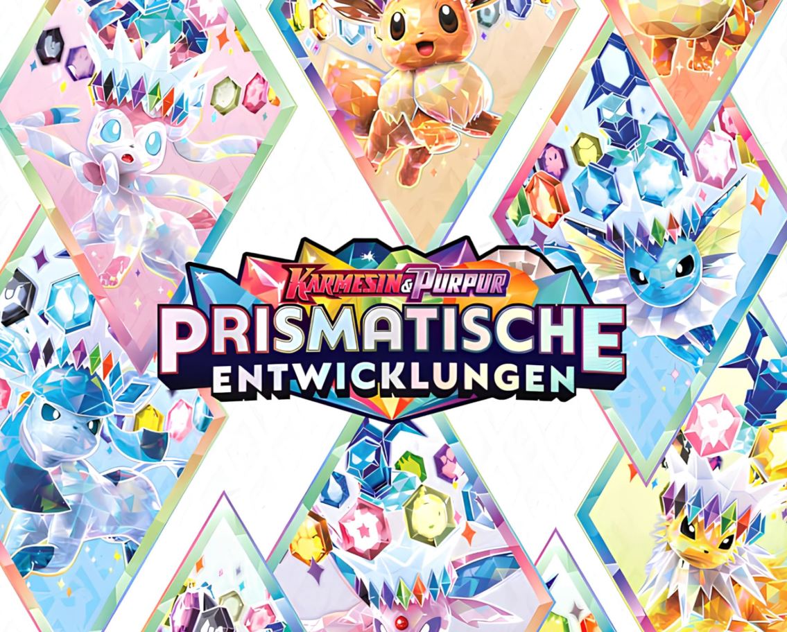 Pokemon Karmesin & Purpur KP8.5 – Prismatische Entwicklungen Mini Tin (deutsch)