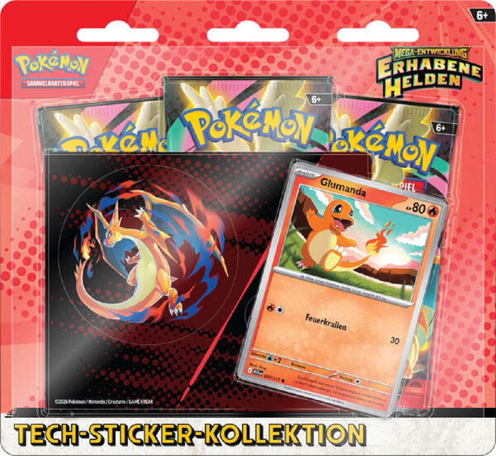 Pokemon ME2.5 Tech Sticker Kollektion Mega Entwicklung Erhabene Helden (Deutsch)