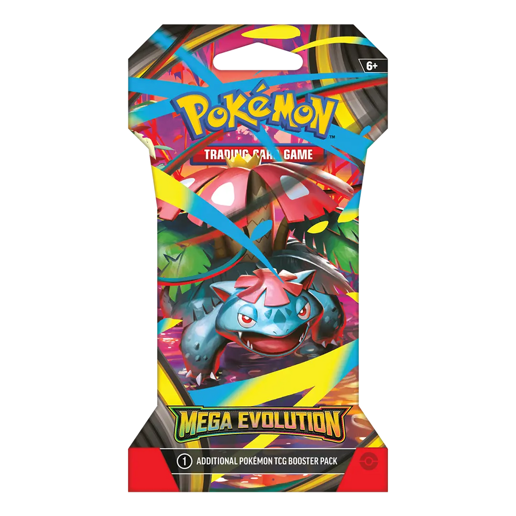Pokemon TCG – Mega Evolution ME01 Sleeved Booster (Englisch, Einzelpack)
