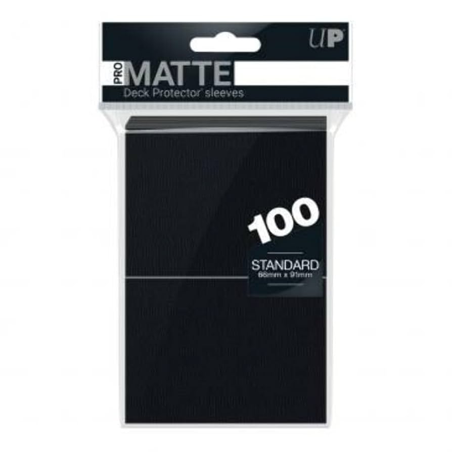 Ultra Pro Pro Matte Black – 100 Sleeves (Standardgröße)