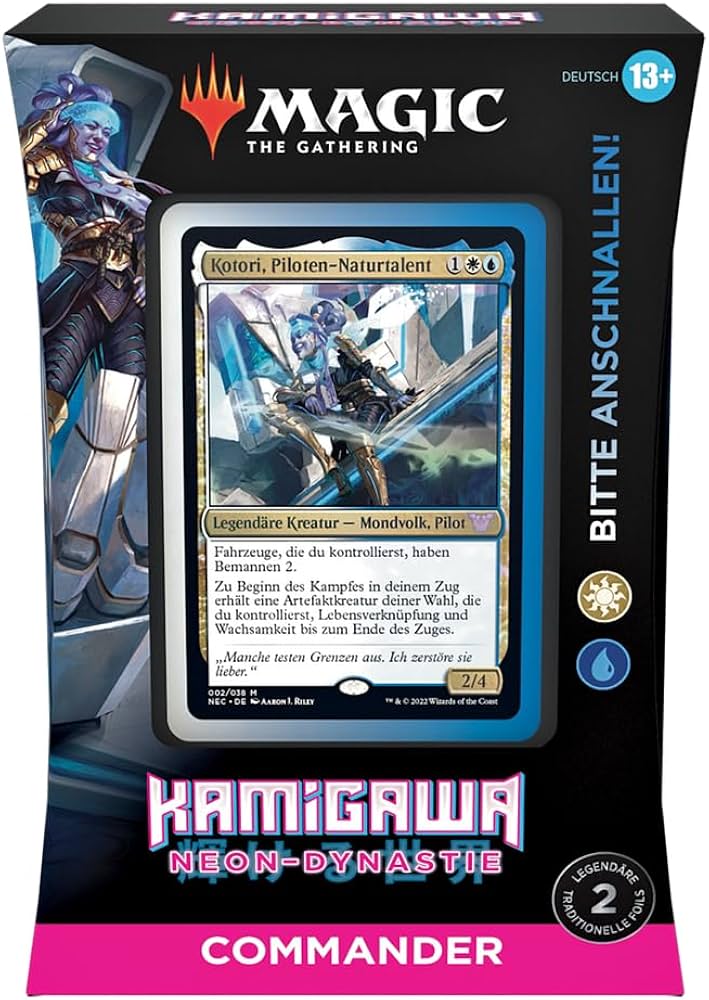 Magic the Gathering Kamigawa: Neon-Dynastie Commander Deck – Bitte anschnallen (deutsch) Differenzbesteuerung gemäß § 25a UStG