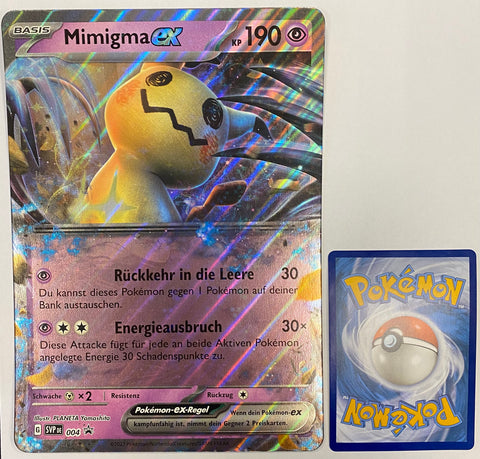 Pokemon Blackstar Promo Mimigma EX XXL SVPDE004 Deutsch