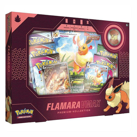 Pokemon – Flamara VMAX Premium Collection (Deutsch) - Differenzbesteuerung nach § 25a UStG