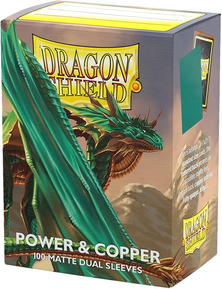 Dragon Shield Matte Dual Power & Copper Standard Size Sleeves (100 Stück)