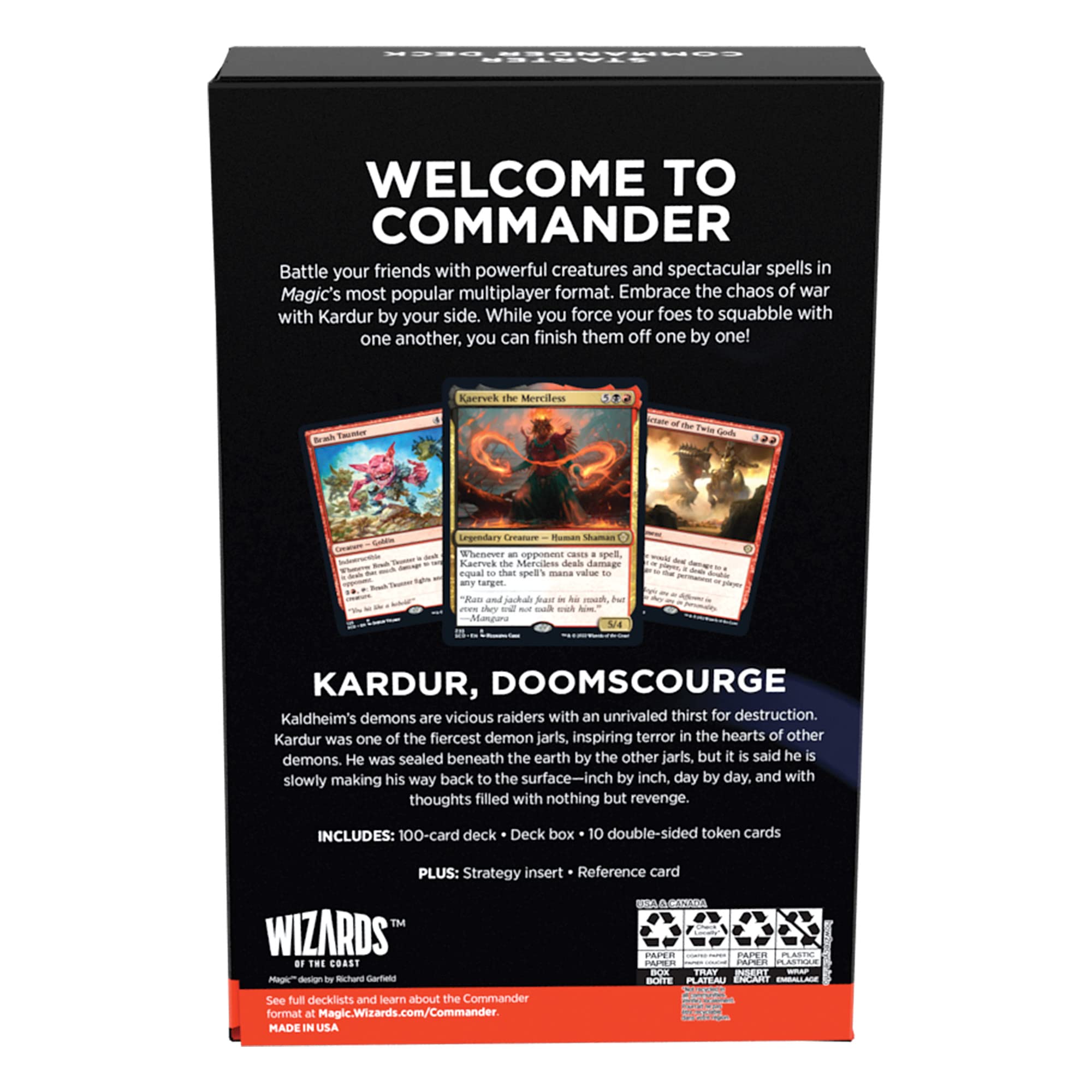 Magic The Gathering Starter Commander Deck – Chaos Incarnate (englisch)