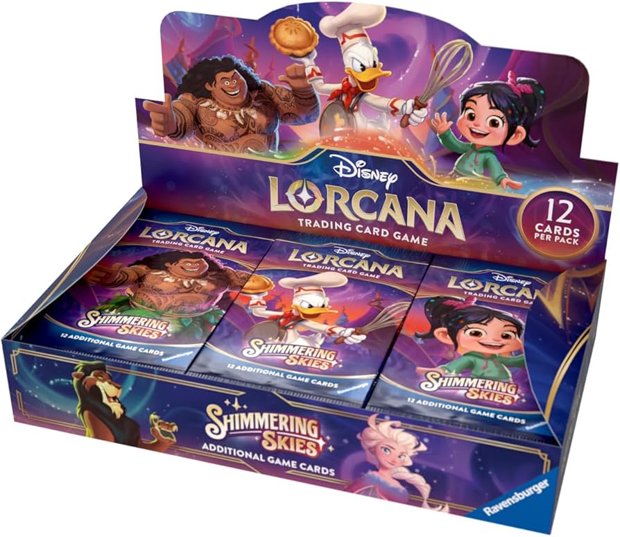 Disney Lorcana – Shimmering Skies Display (24 Booster Packs, englisch)