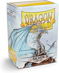 Dragon Shield - 100 Standard Size Card Sleeves - Silver Matte