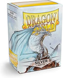 Dragon Shield - 100 Standard Size Card Sleeves - Silver Matte