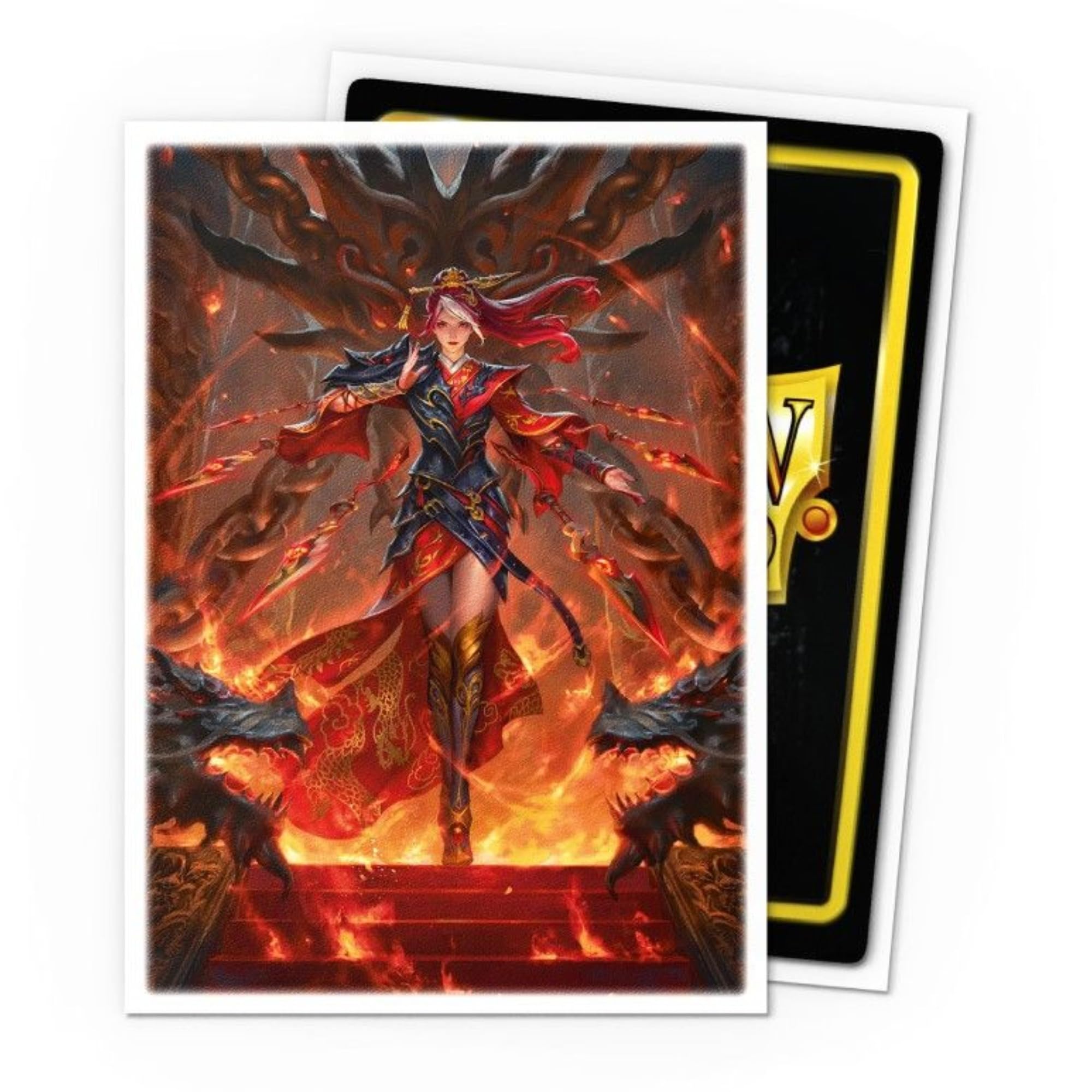 Dragon Shield - 100 Standard Size Card Art Sleeves - Cindra