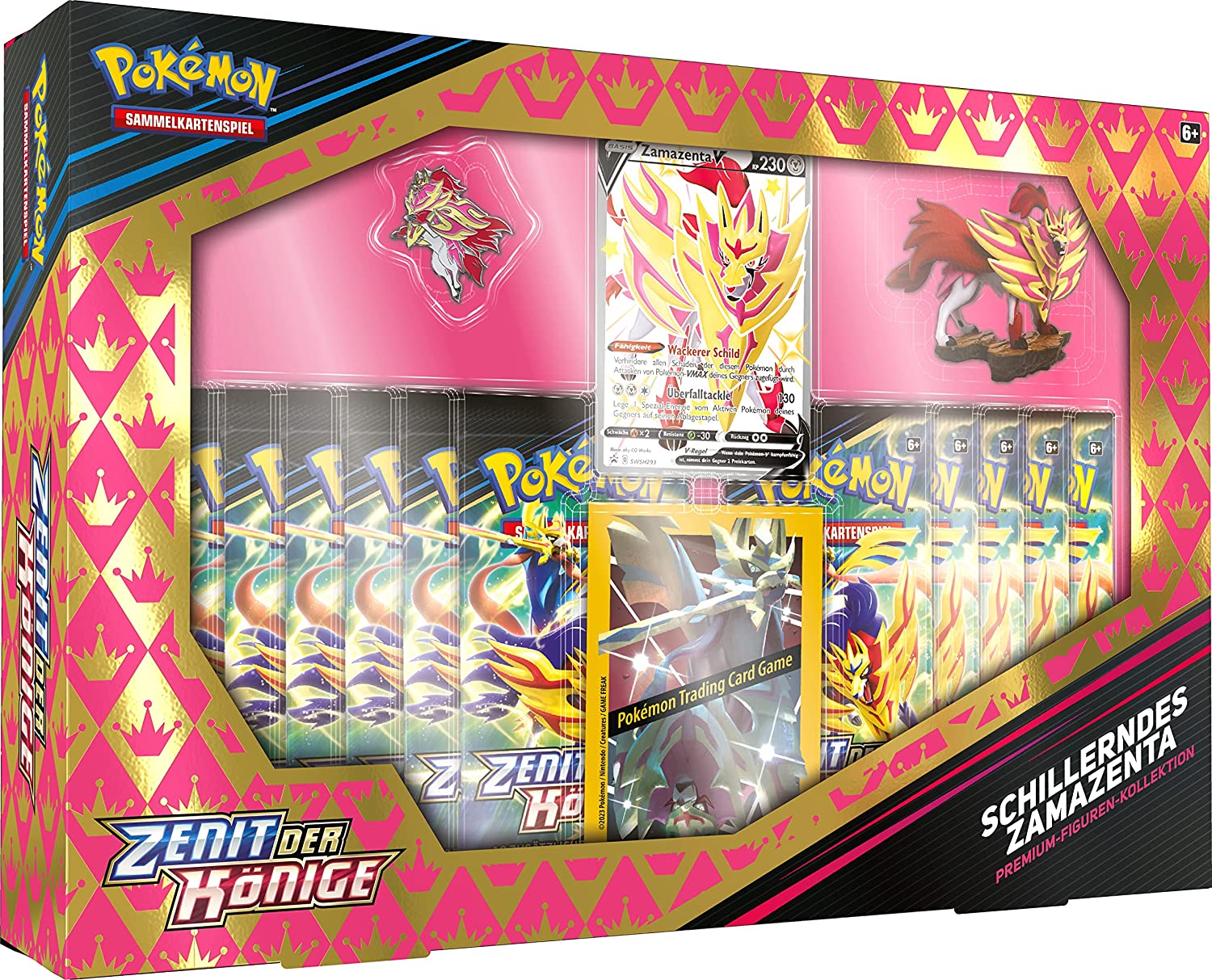 Pokemon Zenit der Könige Schillerndes Zamazenta Premium-Figuren-Kollektion (deutsch)