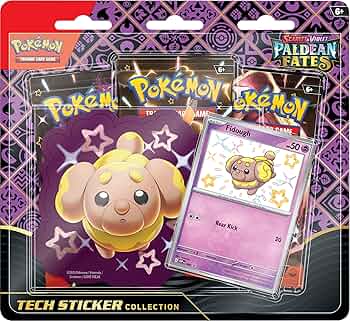 Pokemon – Scarlet & Violet: Paldean Fates Tech-Sticker Collection (Englisch)