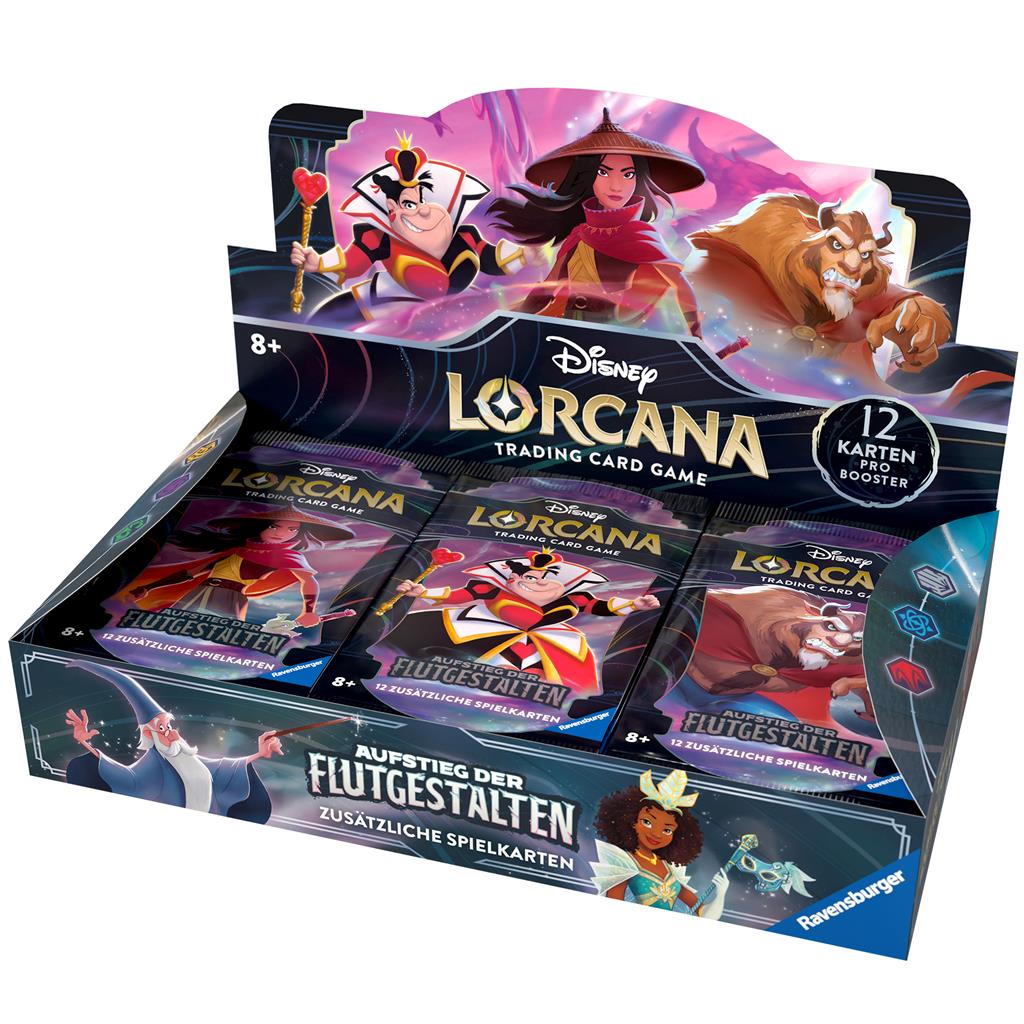 Disney Lorcana – Aufstieg der Flutgestalten Display (24 Booster, deutsch)