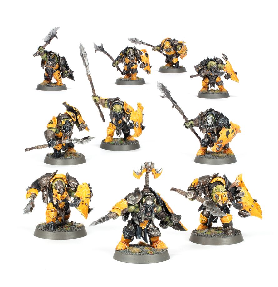Warhammer Age of Sigmar Orruk Warclans - Orruk Plattnhelme