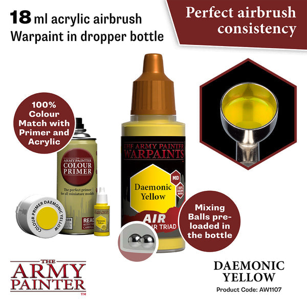 Warpaints Air Colour Triad - Daemonic Yellow
