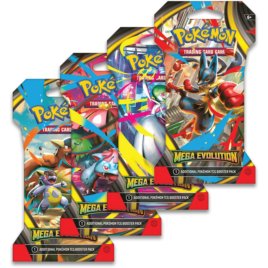 Pokemon TCG – Mega Evolution ME01 Sleeved Booster (Englisch, Einzelpack)