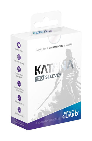 Ultimate Guard Katana Sleeves – 100 Kartenhüllen (Standard Size) - Transparent