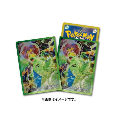 Pokemon Center Original Card Game Sleeve Tera Crystal Tyranitar Premium Holo 64 Sleeves
