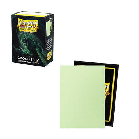 Dragon Shield - 100 Standard Size Card Dual Sleeves - Gooseberry Matte