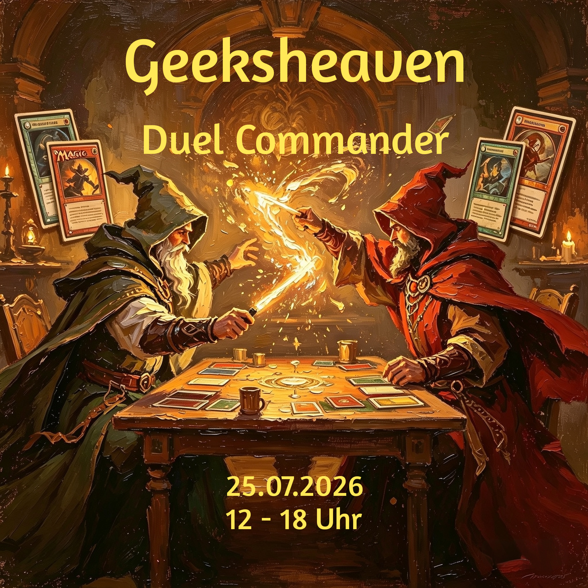 Duel Commander Turnier - GeeksHeaven  Samstag, 25.07.2026 | Anmeldung: ab 12:00 Uhr