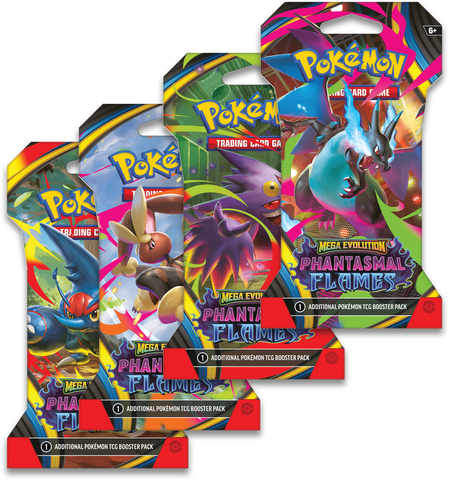 Pokemon Phantasmal Flames ME02 – Sleeved Booster Pack (Englisch)