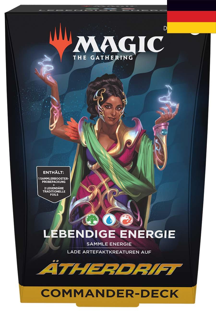 Magic the Gathering Aetherdrift Commander Deck – Lebendige Energie (deutsch)