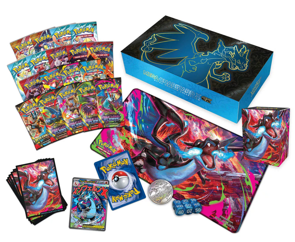 Pokemon ME02 Mega Evolution - Ultra-Premium-Collection – Mega-Charizard X-ex (Englisch)