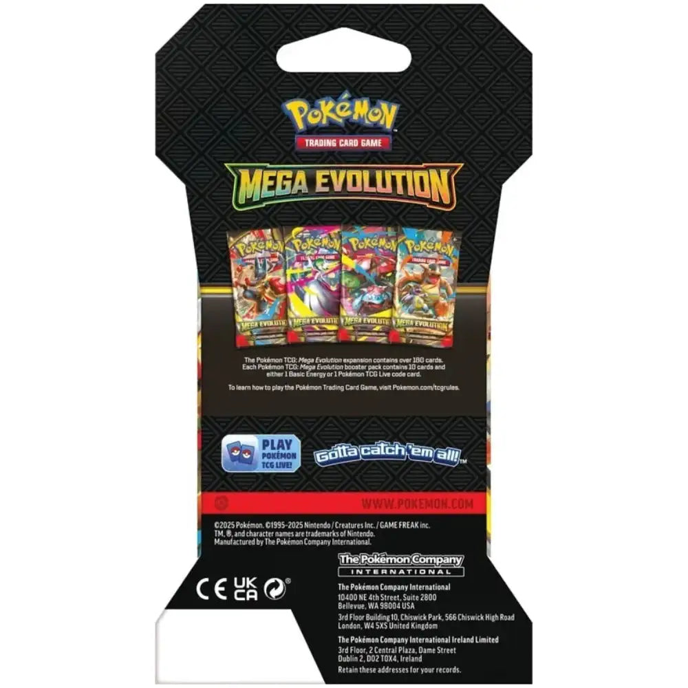 Pokemon TCG – Mega Evolution ME01 Sleeved Booster (Englisch, Einzelpack)