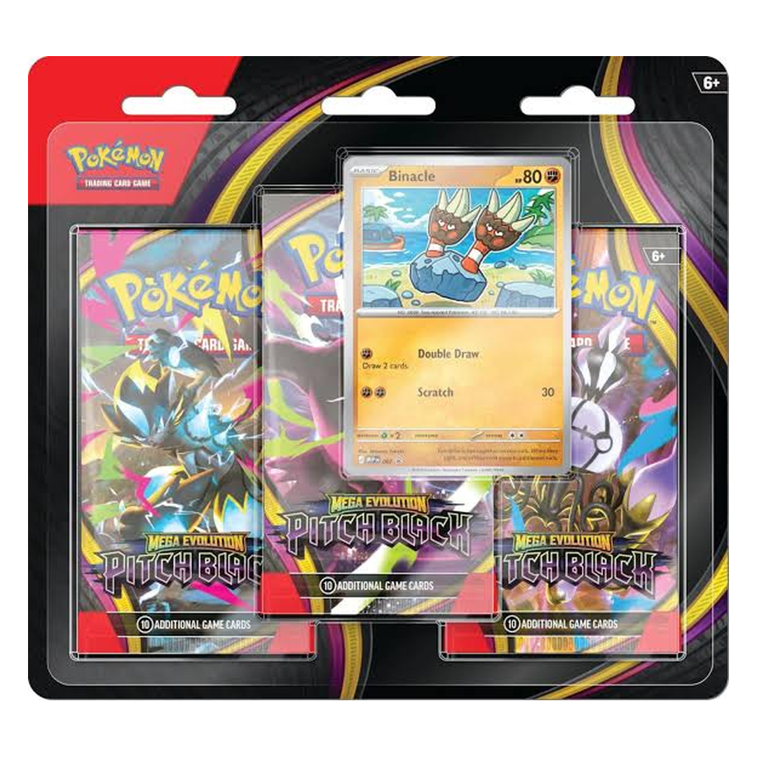 Pokémon Mega Evolution – Pitch Black (ME05) – 3er-Booster-Blister (englisch) *Vorbestellung
