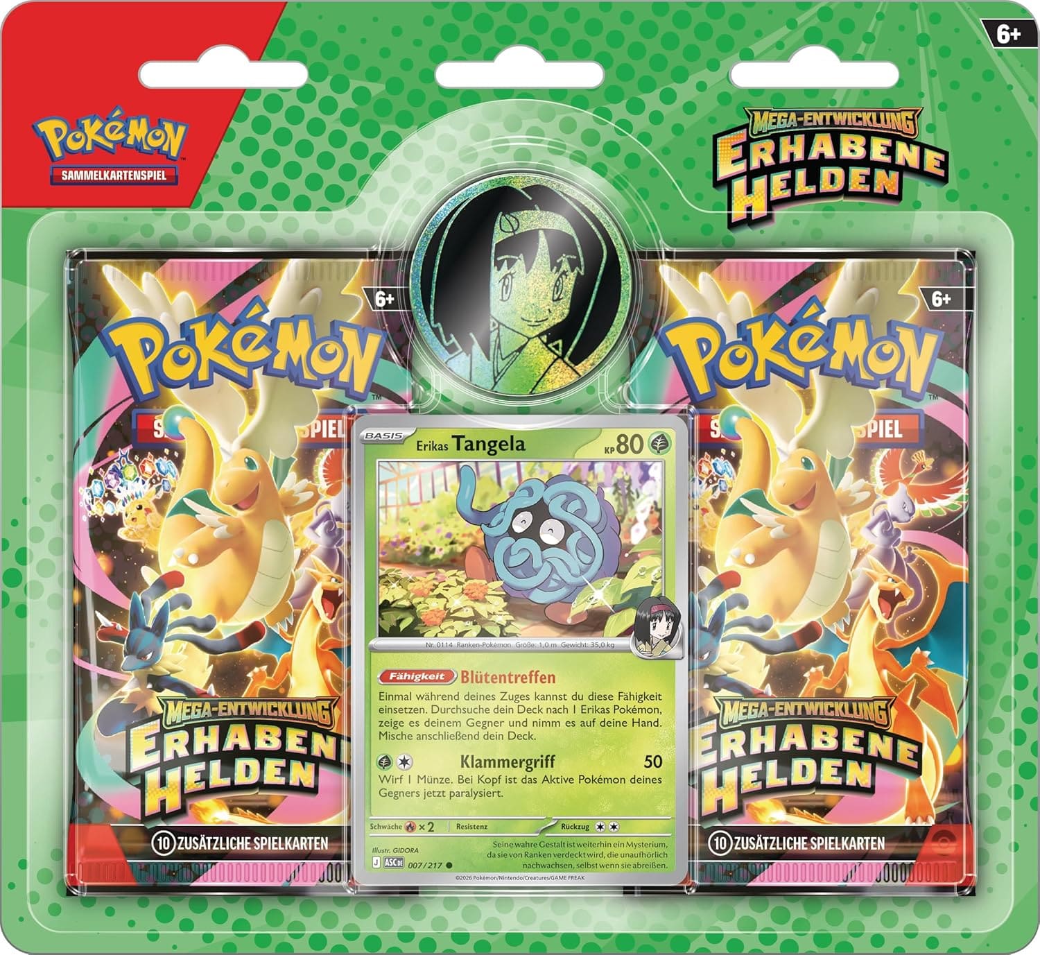 Pokemon ME2.5 Mega Entwicklung Erhabene Helden 2 Pack Blister (Deutsch)