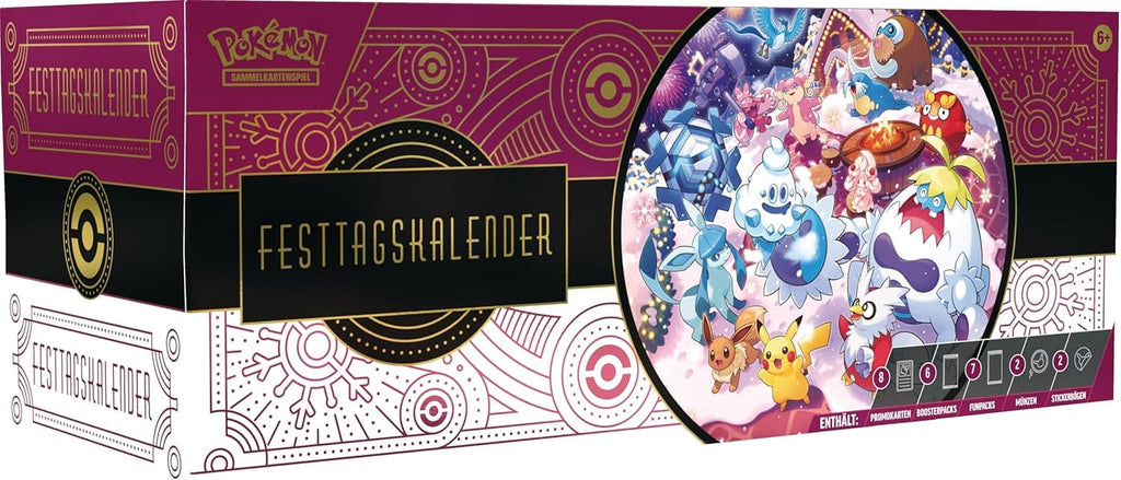 Pokemon – Sammelkarten Festtagskalender 2025 (deutsch)