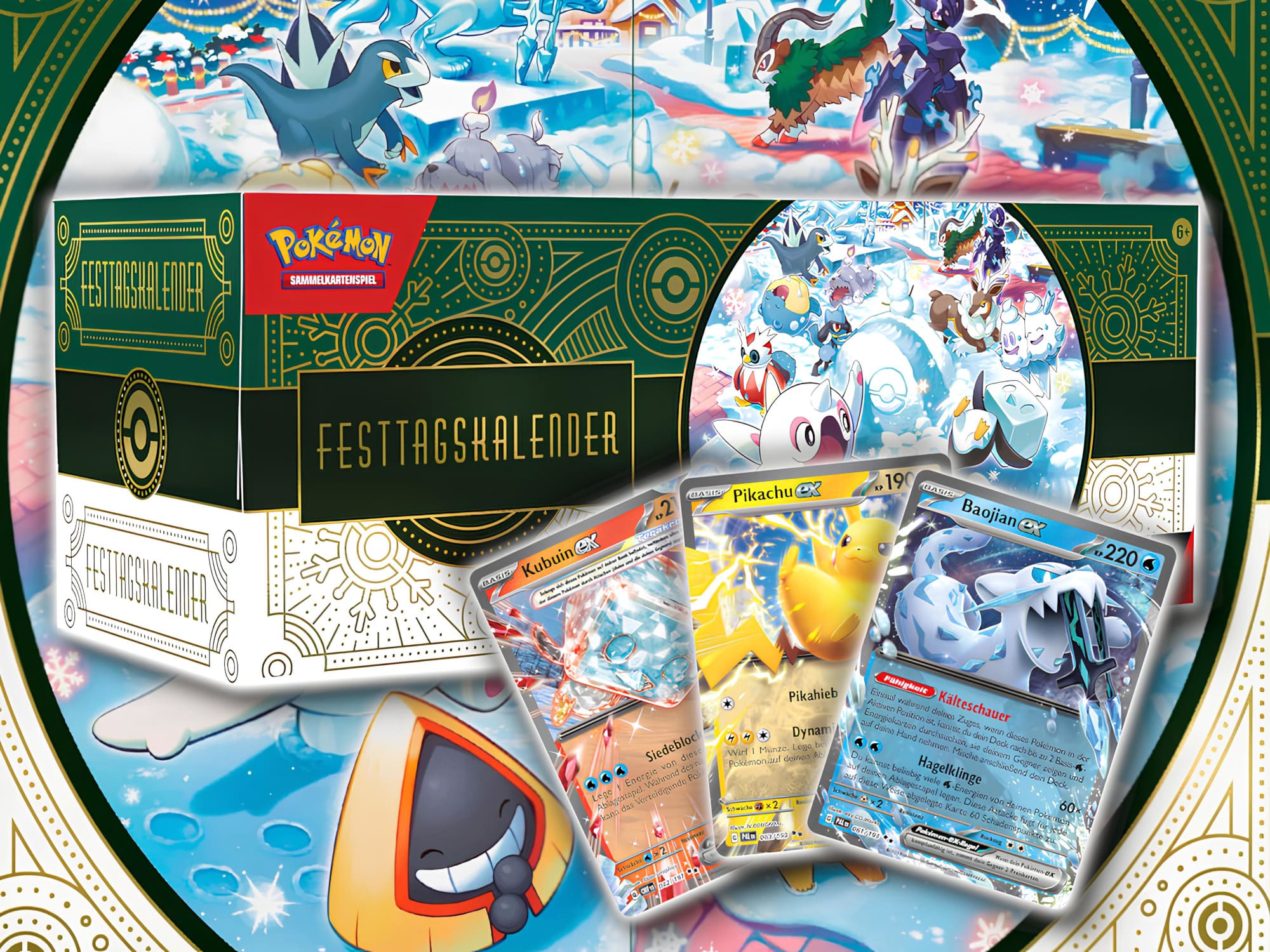 Pokemon Sammelkarten TCG Festtagskalender Adventskalender 2024 (deutsch)