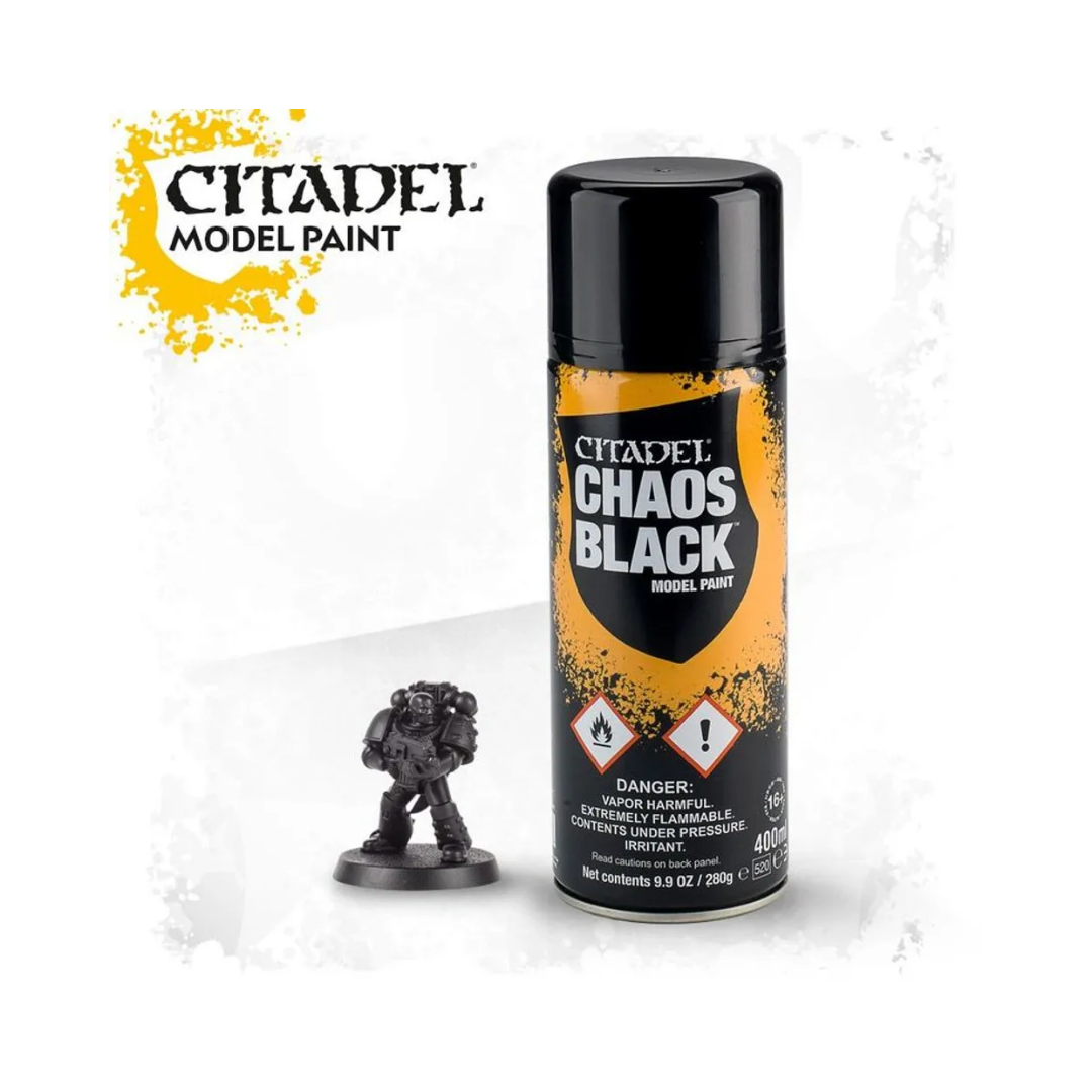 Citadel Colour Grundierung - Chaos Black Spray