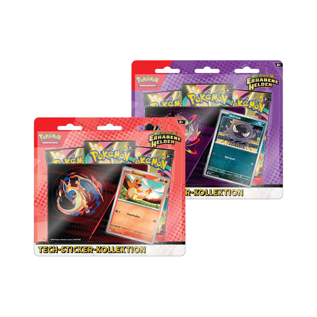 Pokemon ME2.5 Tech Sticker Kollektion Mega Entwicklung Erhabene Helden (Deutsch)