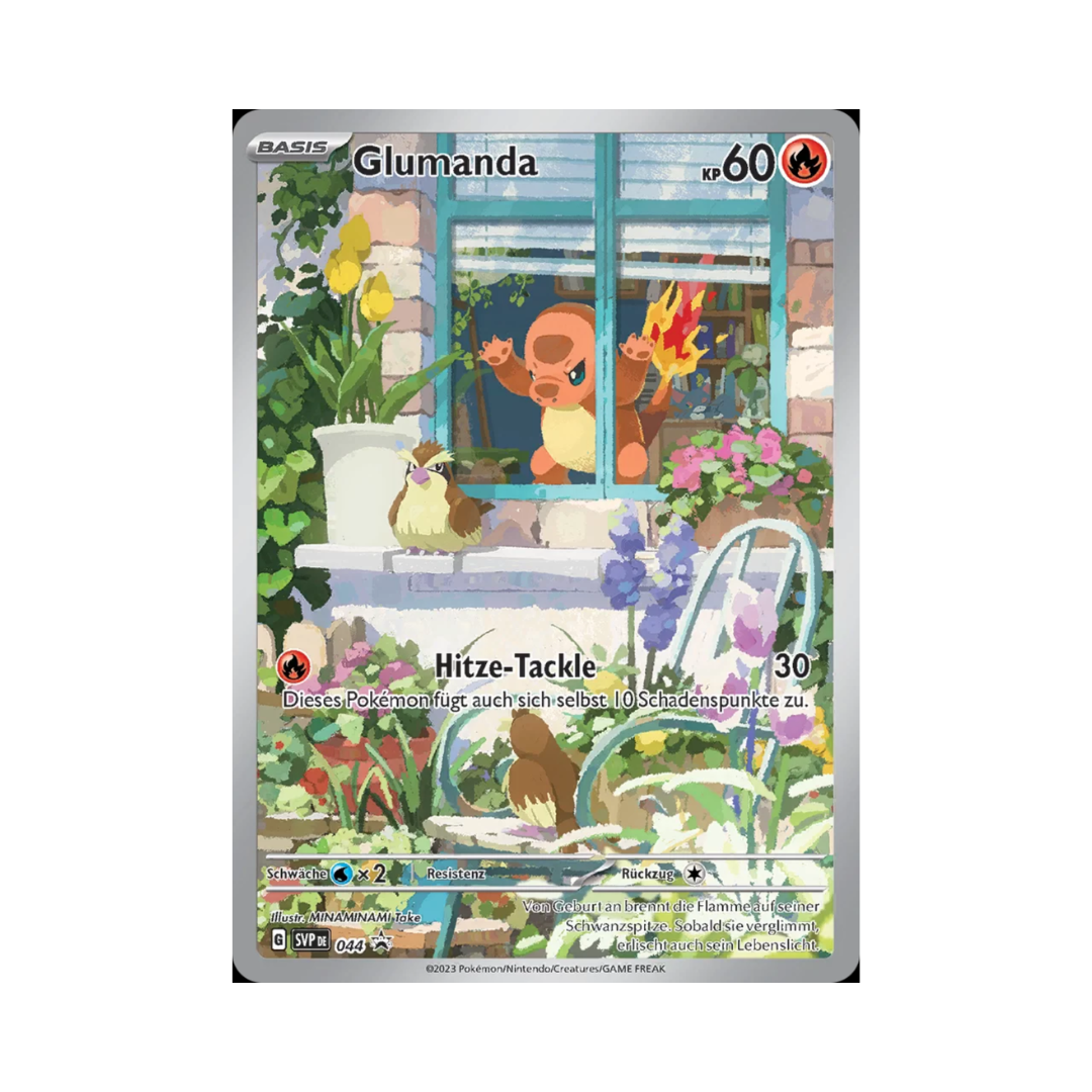 Pokemon Glumanda Promo Art Rare Karte Karmesin & Purpur  SVP 044 (deutsch)