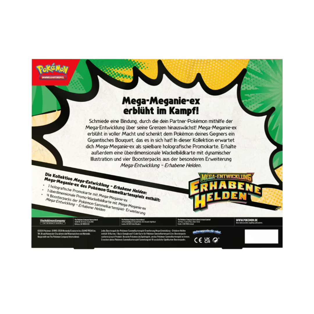 Pokemon Me2.5 Mega Entwicklung Erhabene Helden – Mega Meganie ex Kollektion (deutsch) *Vorbestellung