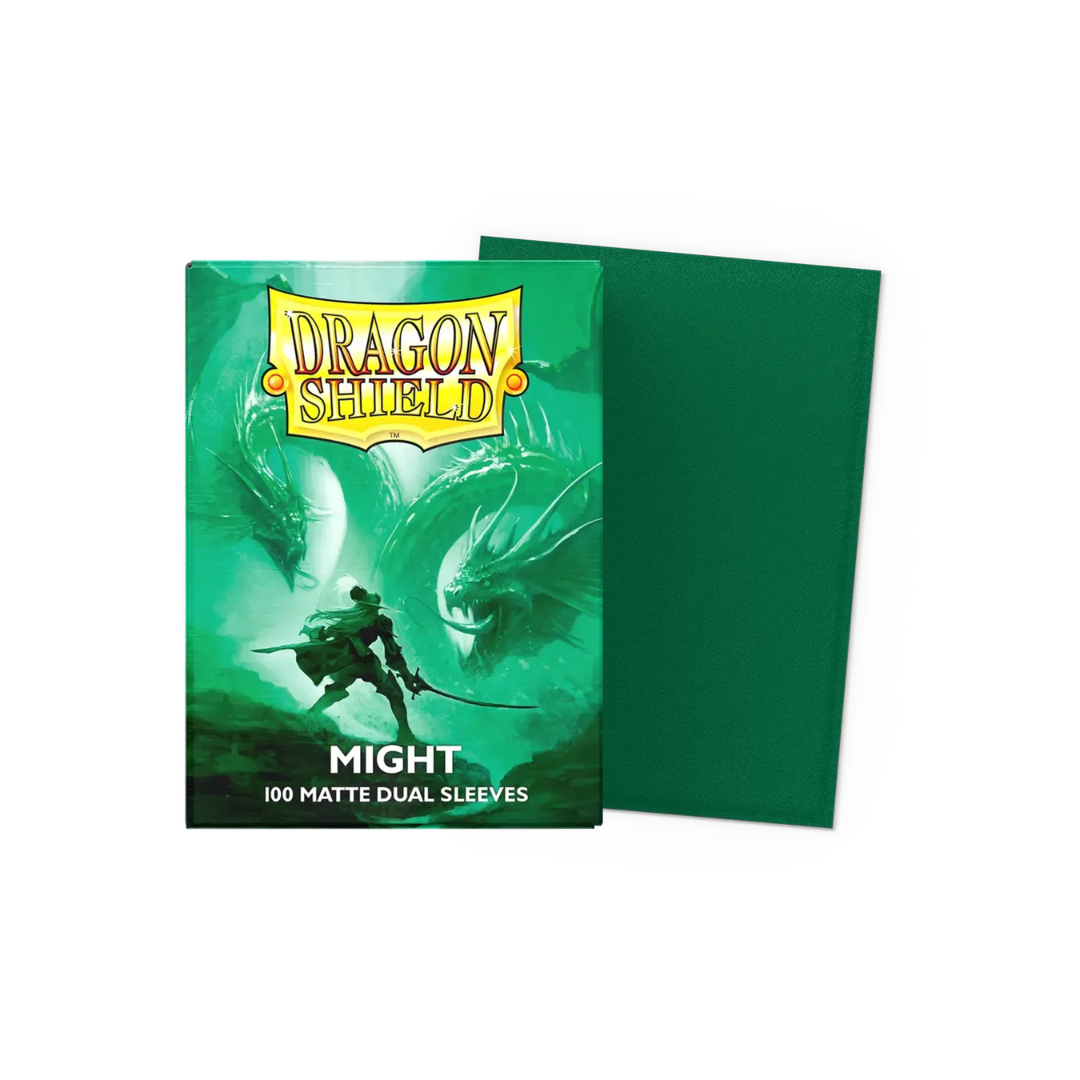 Dragon Shield - 100 Standard Size Matte Dual Card Sleeves - Might